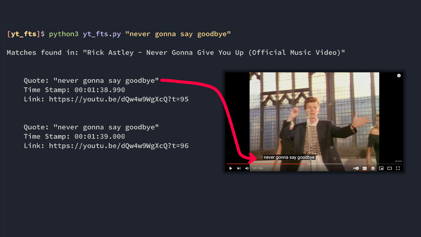 Cover Image Use full text search on youtube channles with yt-dlp